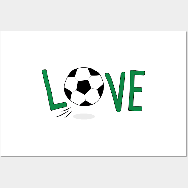 Love FOOTBALL Wall Art by Rocadisseny